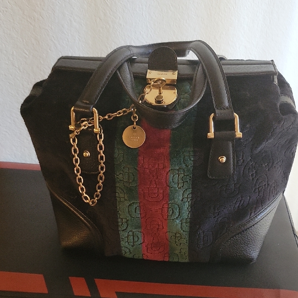 Gucci Black and Green Women's Bag